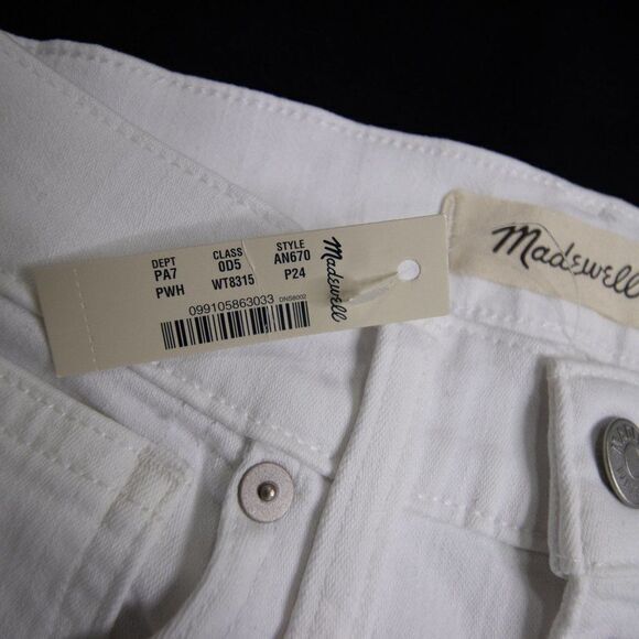 Madewell Stovepipe Jeans in Pure White - Picture 7 of 14